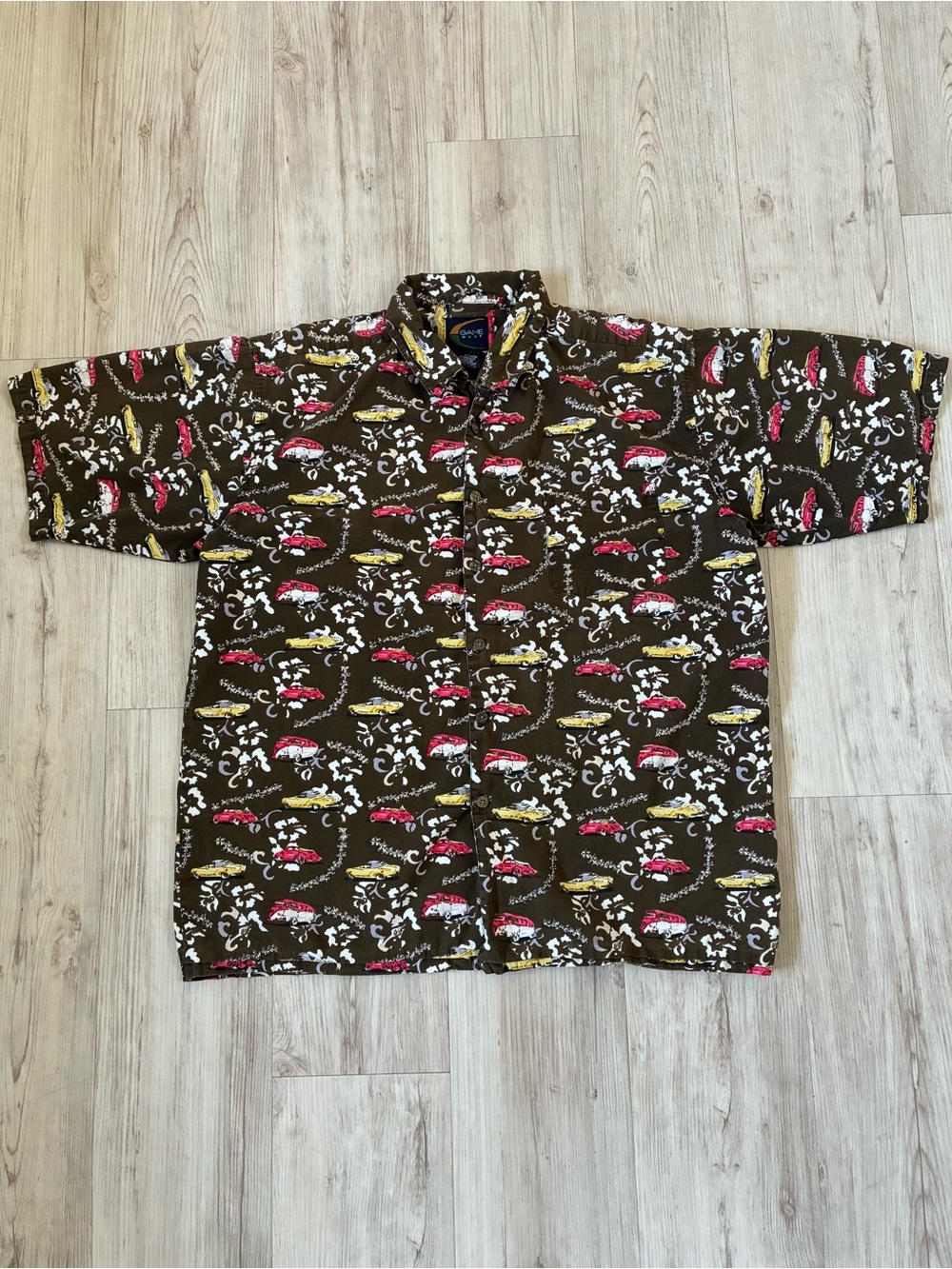 Vintage Game Over Button-Up Shirt
